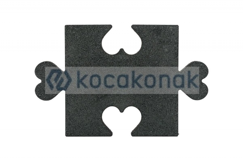 KAUÇUK PUZZLE KALPLİ 40*40 2,5 CM YEŞİL