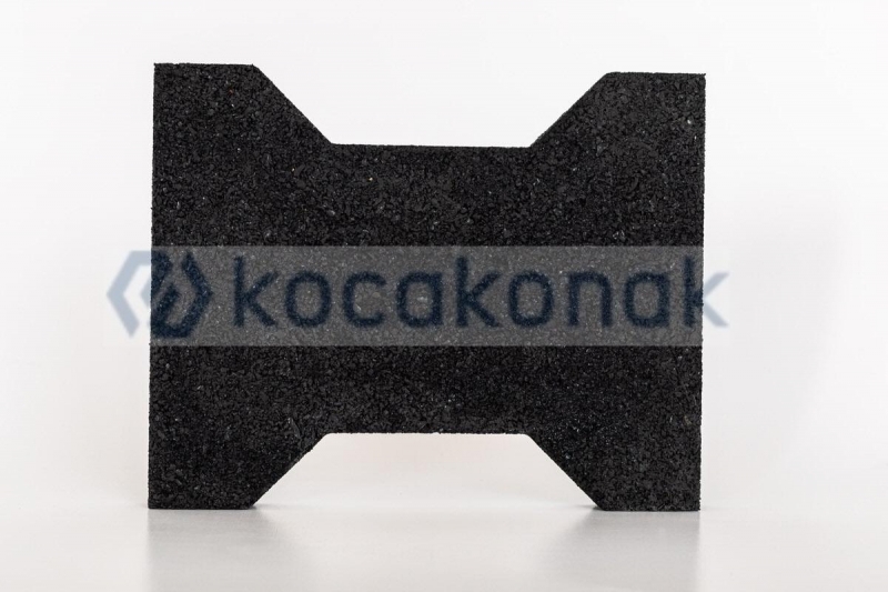 KAUÇUK KİLİT TAŞI 25*20 2 CM SİYAH