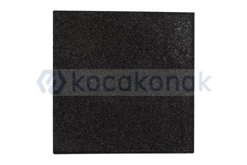 KAUÇUK KARE 40*40 2 CM SİYAH
