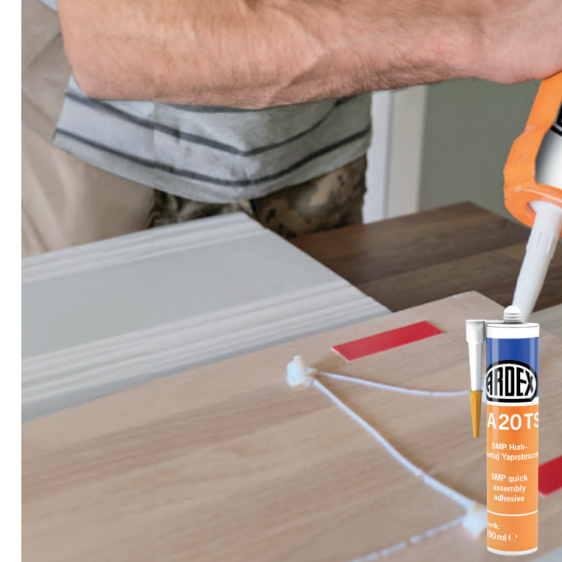 ARDEX CA 20 TS Kaydırmaz - Hızlı SMP Montaj Yapıştırıcısı