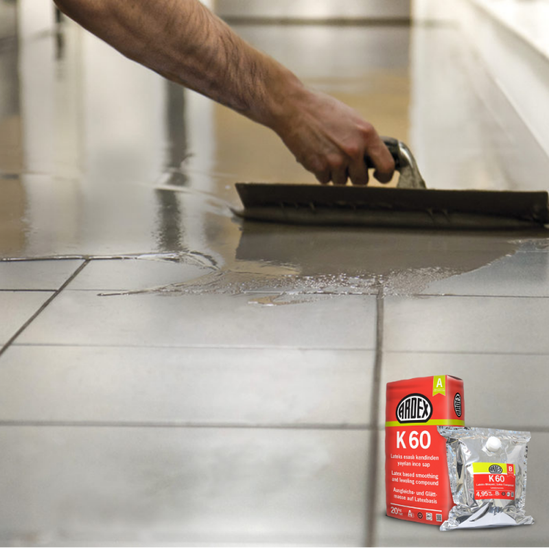 ARDEX K 60 Lateks Esaslı Esnek kendiğinden yayılan şap 